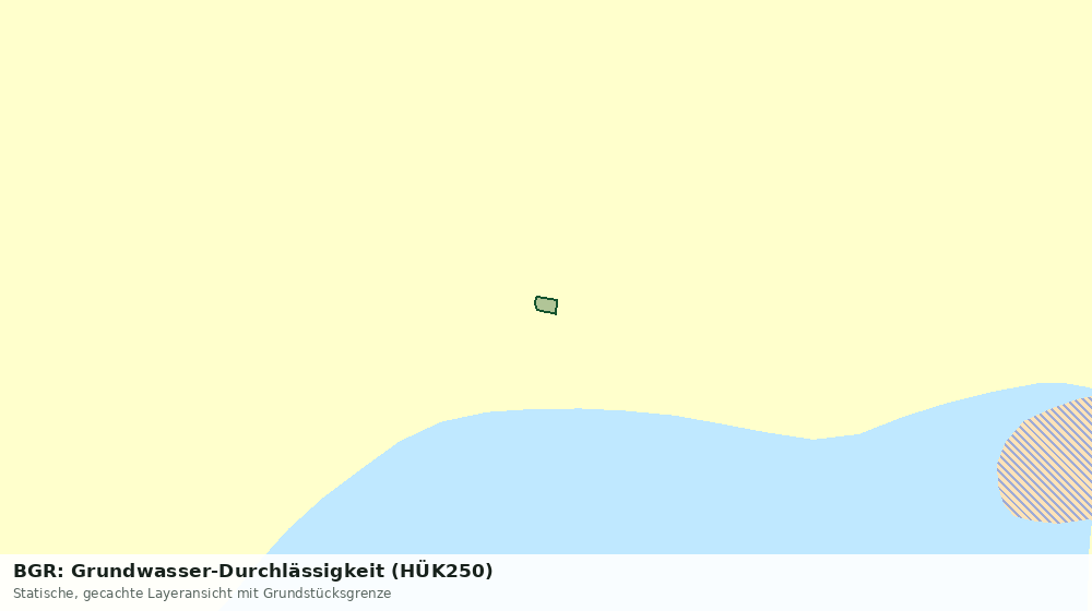 Statische Kartenansicht: BGR: Grundwasser-Durchlässigkeit (HÜK250)