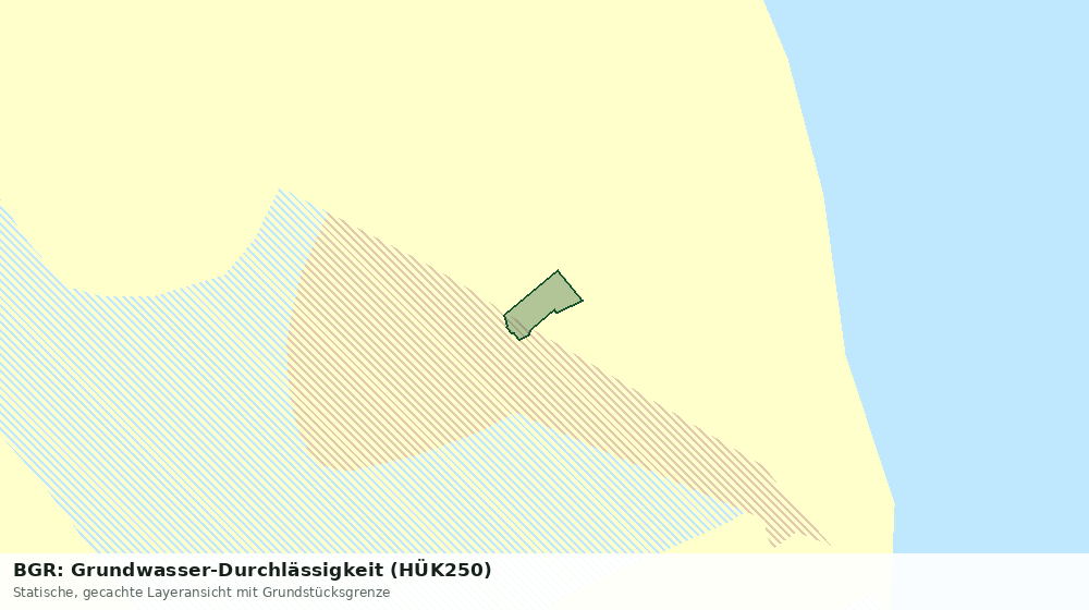Statische Kartenansicht: BGR: Grundwasser-Durchlässigkeit (HÜK250)