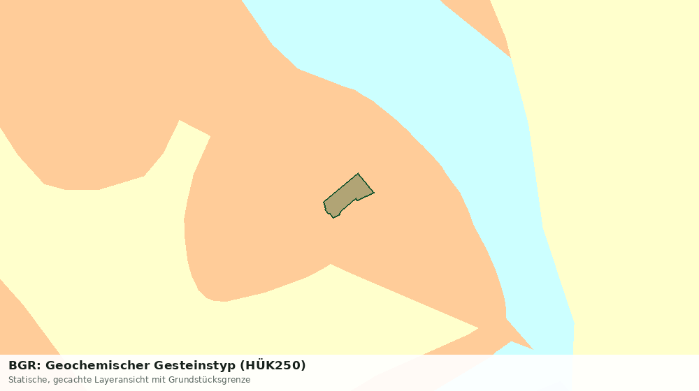 Statische Kartenansicht: BGR: Geochemischer Gesteinstyp (HÜK250)