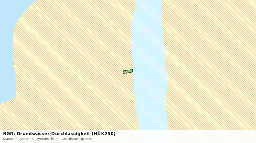 Statische Kartenansicht: BGR: Grundwasser-Durchlässigkeit (HÜK250)