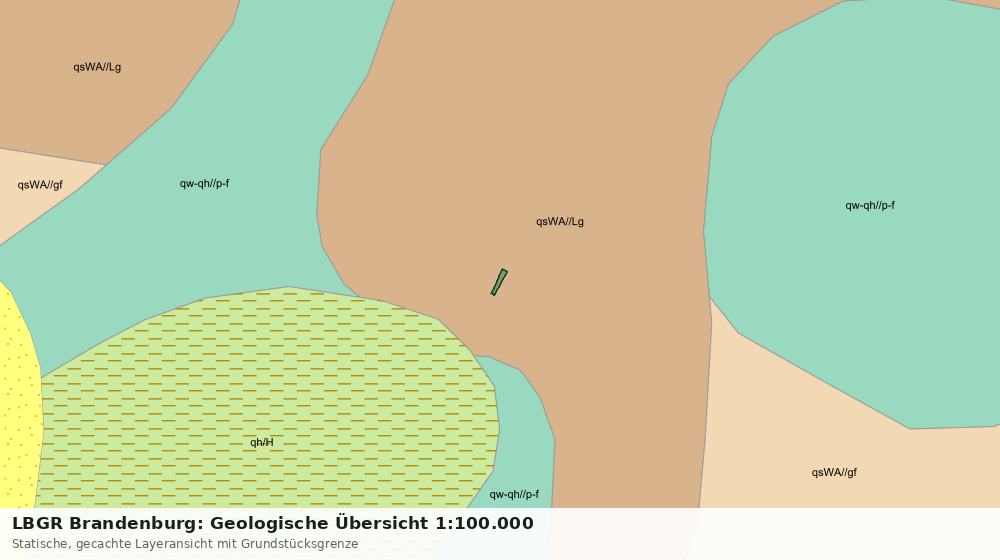 Statische Kartenansicht: LBGR Brandenburg: Geologische Übersicht 1:100.000