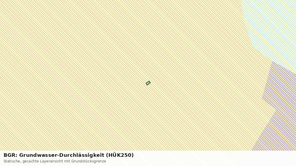 Statische Kartenansicht: BGR: Grundwasser-Durchlässigkeit (HÜK250)
