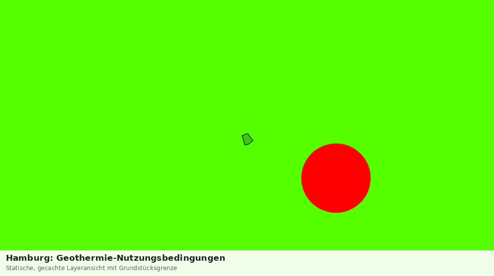Statische Kartenansicht: Hamburg: Geothermie-Nutzungsbedingungen