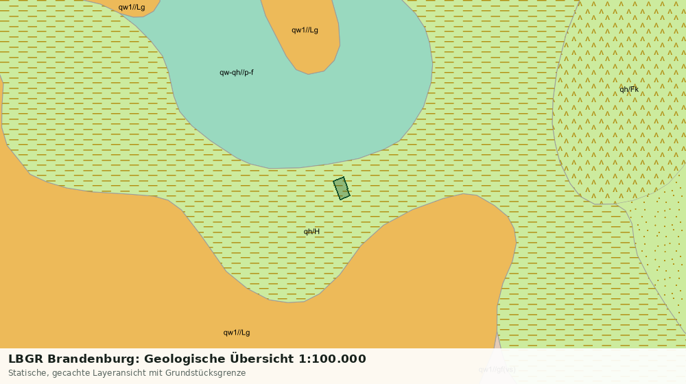 Statische Kartenansicht: LBGR Brandenburg: Geologische Übersicht 1:100.000