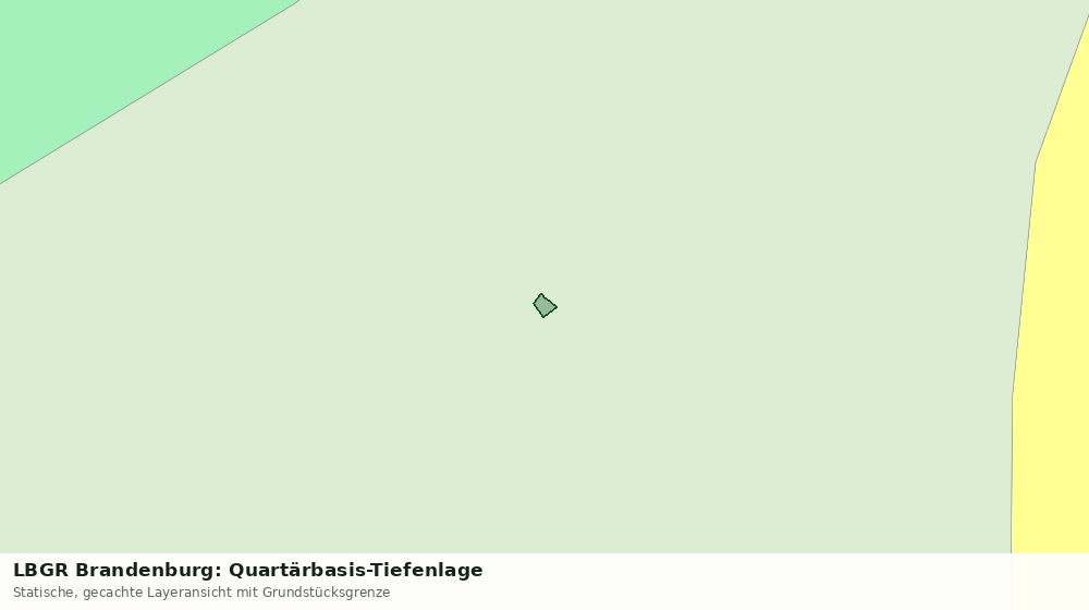 Statische Kartenansicht: LBGR Brandenburg: Quartärbasis-Tiefenlage