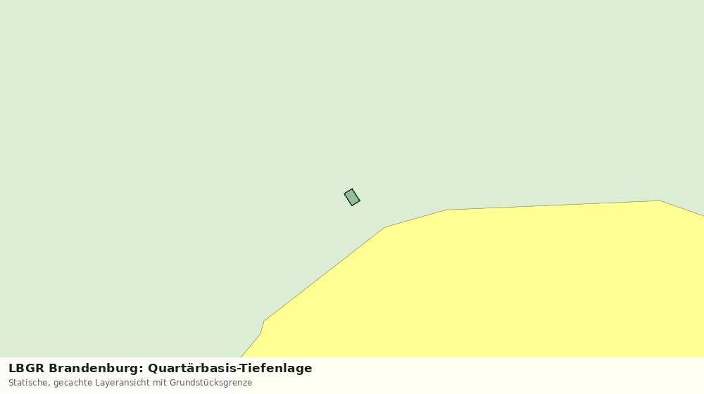 Statische Kartenansicht: LBGR Brandenburg: Quartärbasis-Tiefenlage