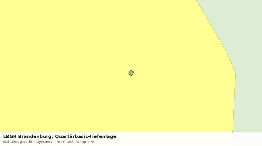 Statische Kartenansicht: LBGR Brandenburg: Quartärbasis-Tiefenlage