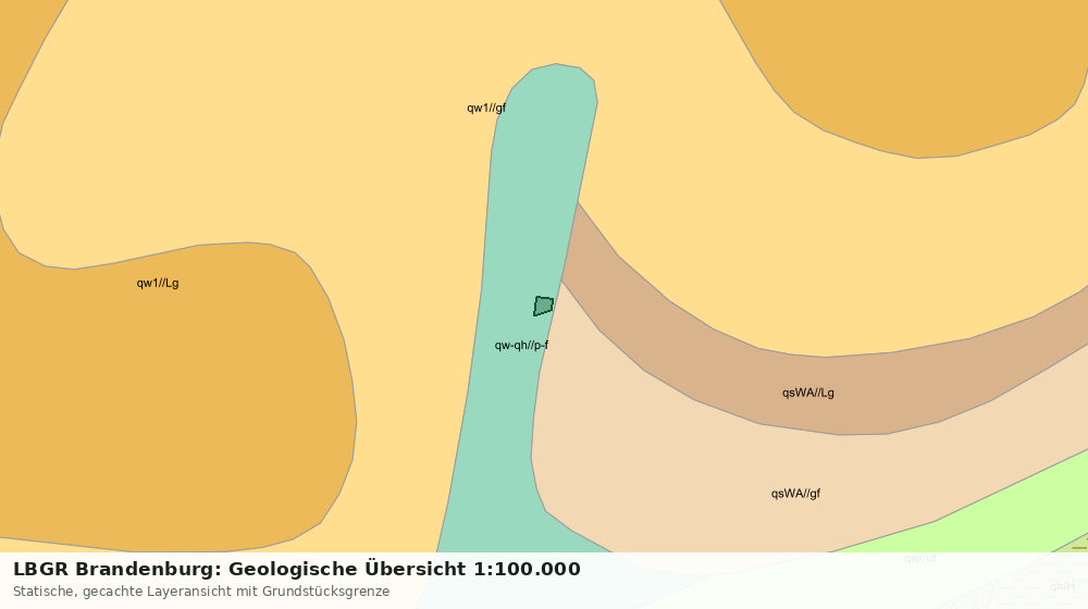 Statische Kartenansicht: LBGR Brandenburg: Geologische Übersicht 1:100.000
