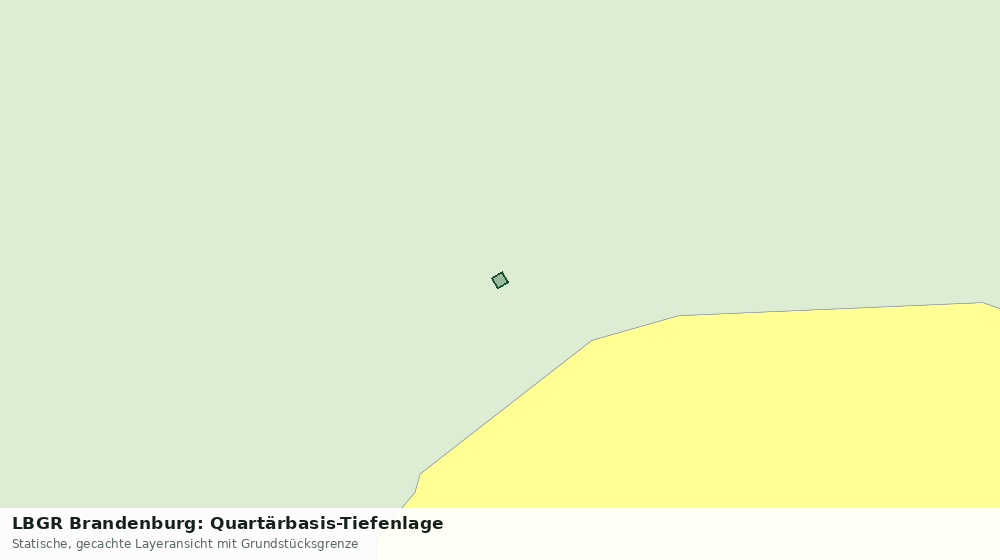 Statische Kartenansicht: LBGR Brandenburg: Quartärbasis-Tiefenlage