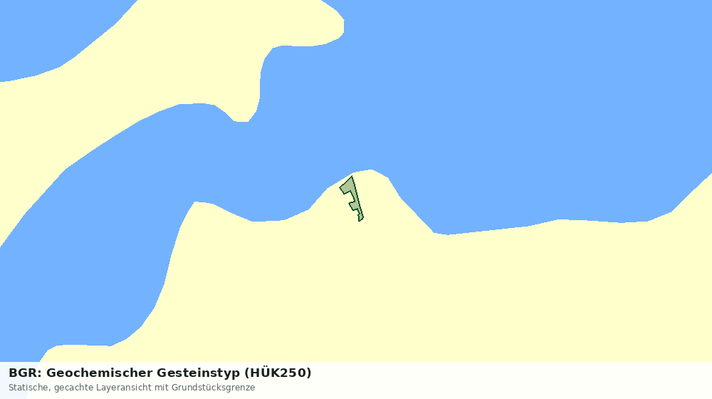 Statische Kartenansicht: BGR: Geochemischer Gesteinstyp (HÜK250)