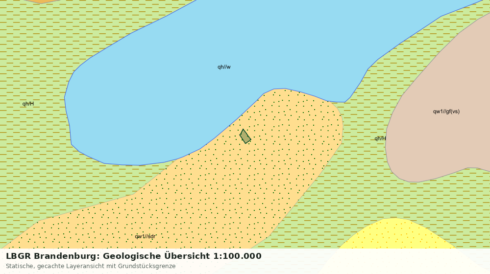 Statische Kartenansicht: LBGR Brandenburg: Geologische Übersicht 1:100.000