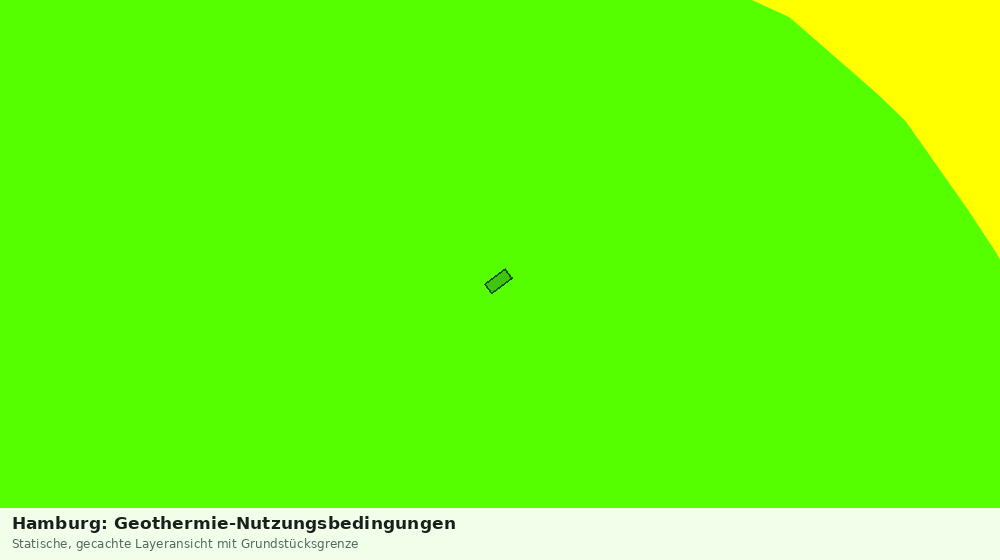 Statische Kartenansicht: Hamburg: Geothermie-Nutzungsbedingungen