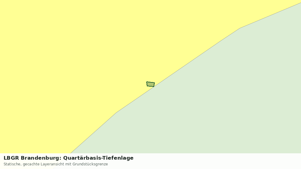 Statische Kartenansicht: LBGR Brandenburg: Quartärbasis-Tiefenlage