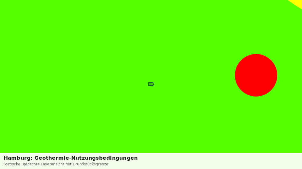 Statische Kartenansicht: Hamburg: Geothermie-Nutzungsbedingungen