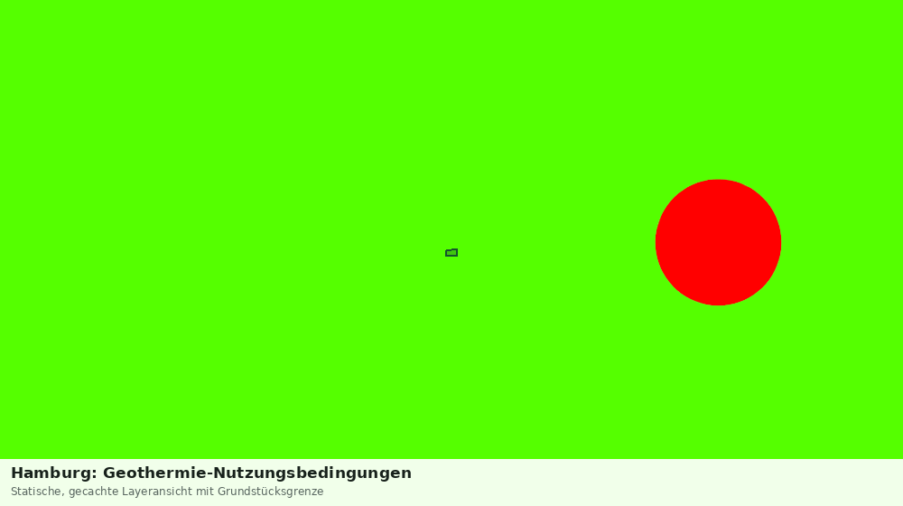 Statische Kartenansicht: Hamburg: Geothermie-Nutzungsbedingungen
