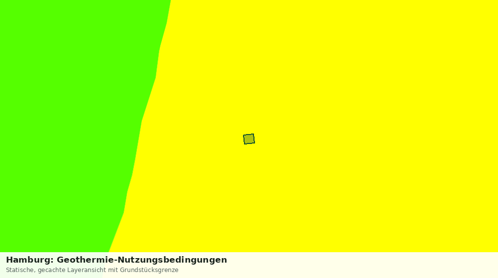 Statische Kartenansicht: Hamburg: Geothermie-Nutzungsbedingungen