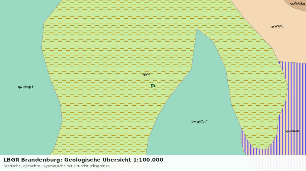 Statische Kartenansicht: LBGR Brandenburg: Geologische Übersicht 1:100.000