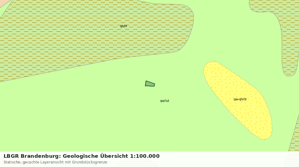 Statische Kartenansicht: LBGR Brandenburg: Geologische Übersicht 1:100.000