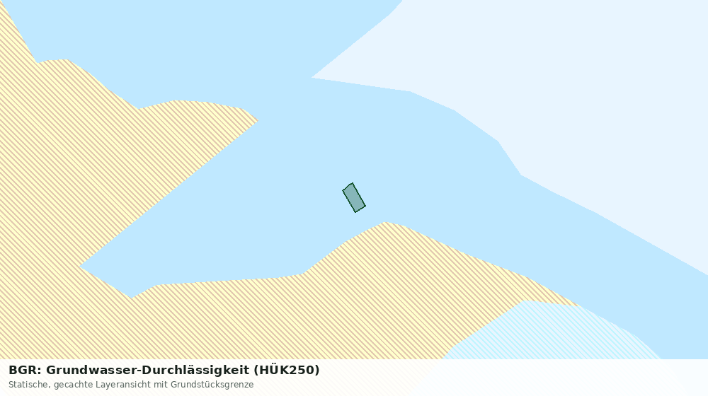 Statische Kartenansicht: BGR: Grundwasser-Durchlässigkeit (HÜK250)