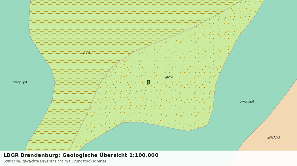 Statische Kartenansicht: LBGR Brandenburg: Geologische Übersicht 1:100.000