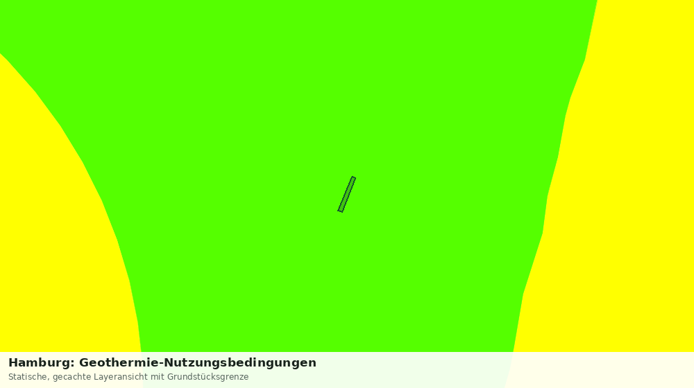 Statische Kartenansicht: Hamburg: Geothermie-Nutzungsbedingungen