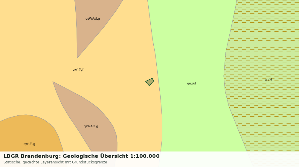 Statische Kartenansicht: LBGR Brandenburg: Geologische Übersicht 1:100.000
