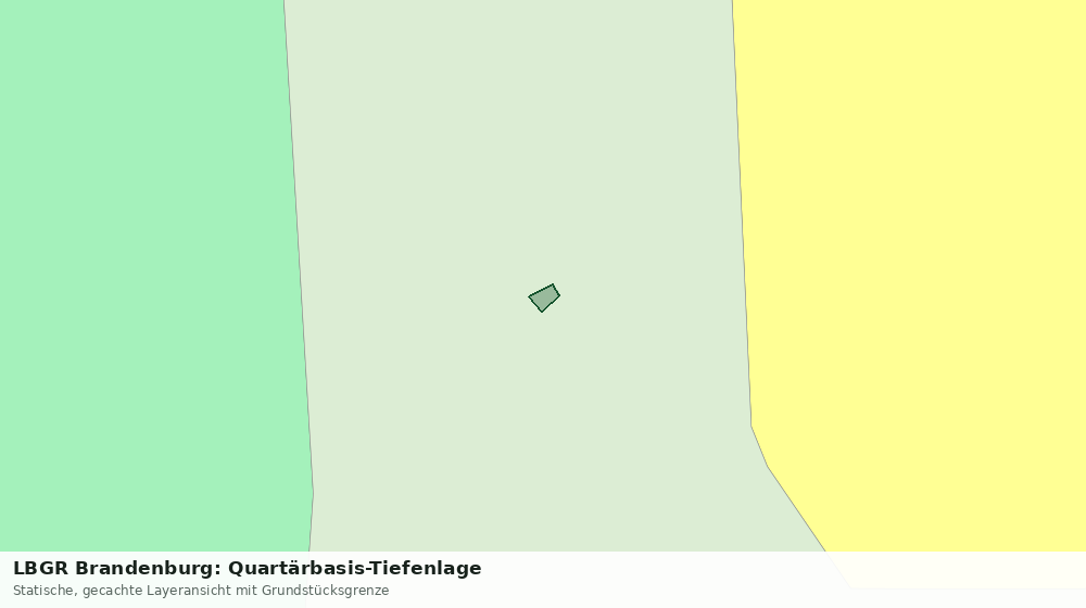 Statische Kartenansicht: LBGR Brandenburg: Quartärbasis-Tiefenlage
