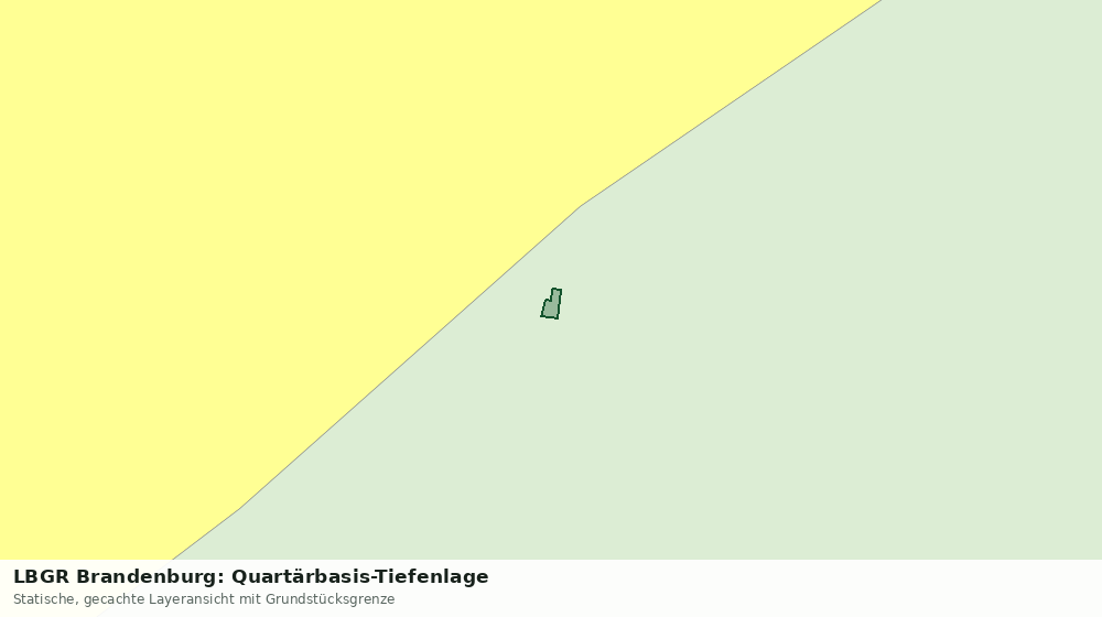 Statische Kartenansicht: LBGR Brandenburg: Quartärbasis-Tiefenlage