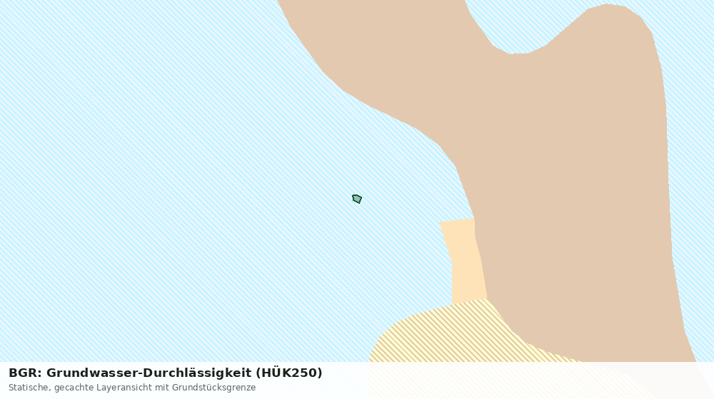 Statische Kartenansicht: BGR: Grundwasser-Durchlässigkeit (HÜK250)