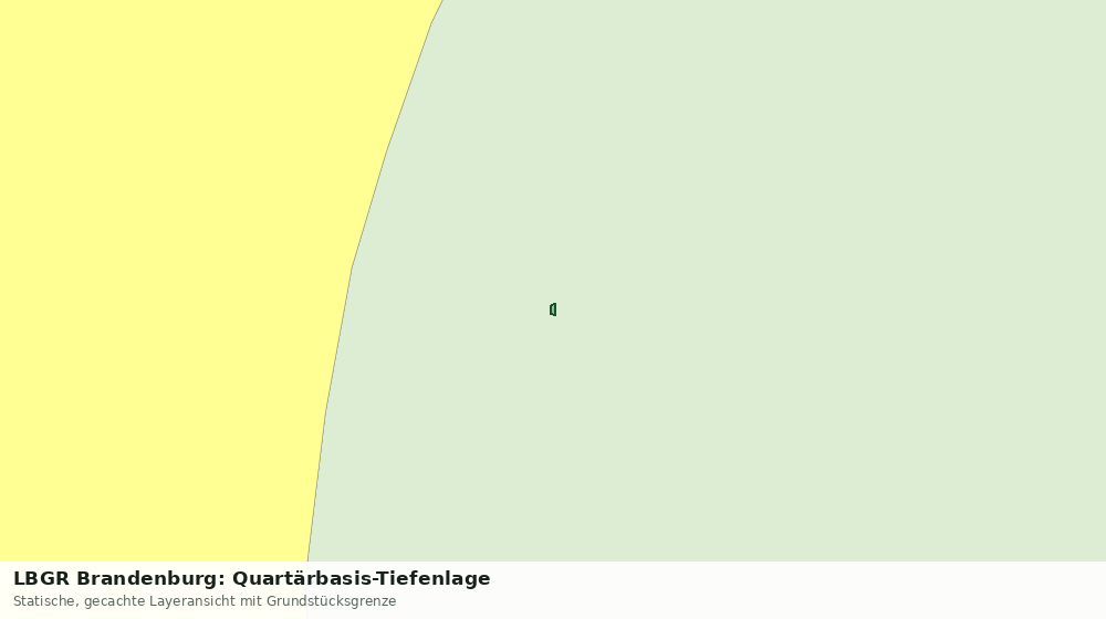 Statische Kartenansicht: LBGR Brandenburg: Quartärbasis-Tiefenlage