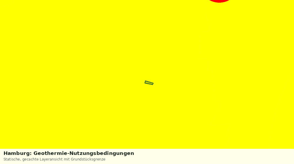Statische Kartenansicht: Hamburg: Geothermie-Nutzungsbedingungen