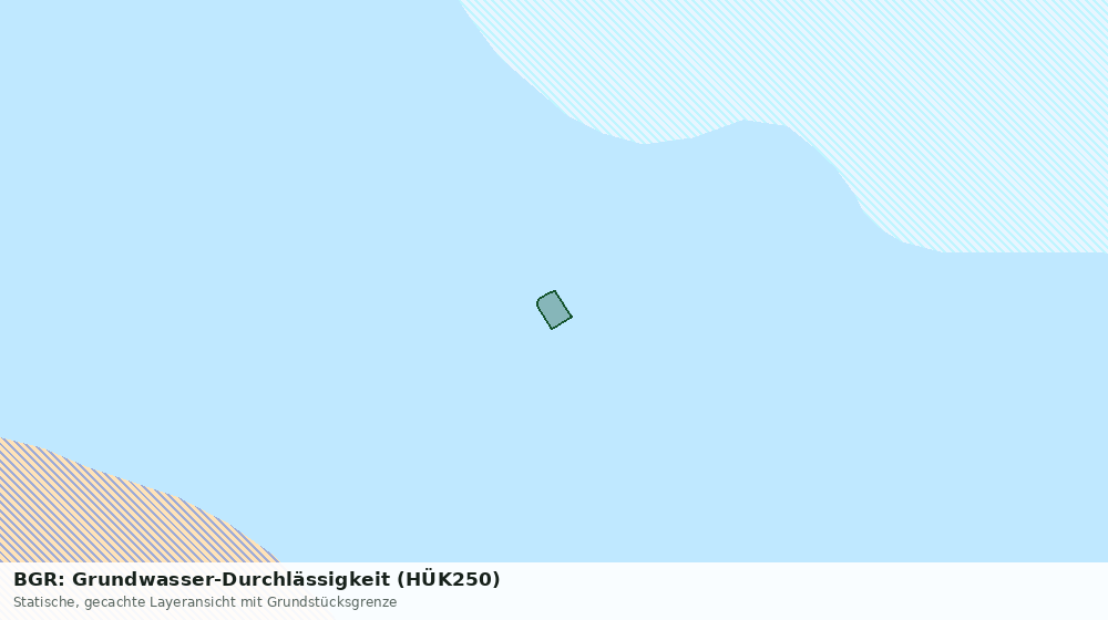 Statische Kartenansicht: BGR: Grundwasser-Durchlässigkeit (HÜK250)