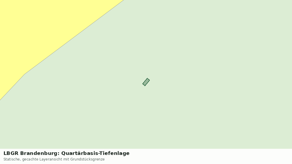 Statische Kartenansicht: LBGR Brandenburg: Quartärbasis-Tiefenlage
