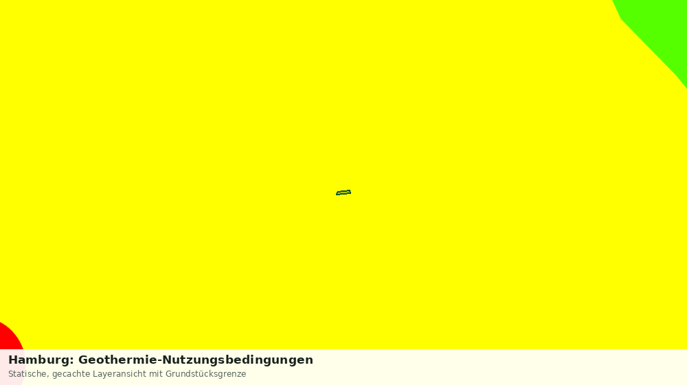 Statische Kartenansicht: Hamburg: Geothermie-Nutzungsbedingungen