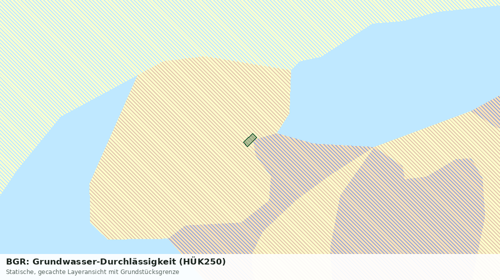 Statische Kartenansicht: BGR: Grundwasser-Durchlässigkeit (HÜK250)