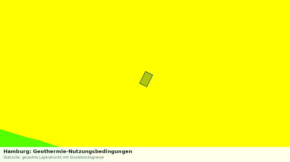 Statische Kartenansicht: Hamburg: Geothermie-Nutzungsbedingungen