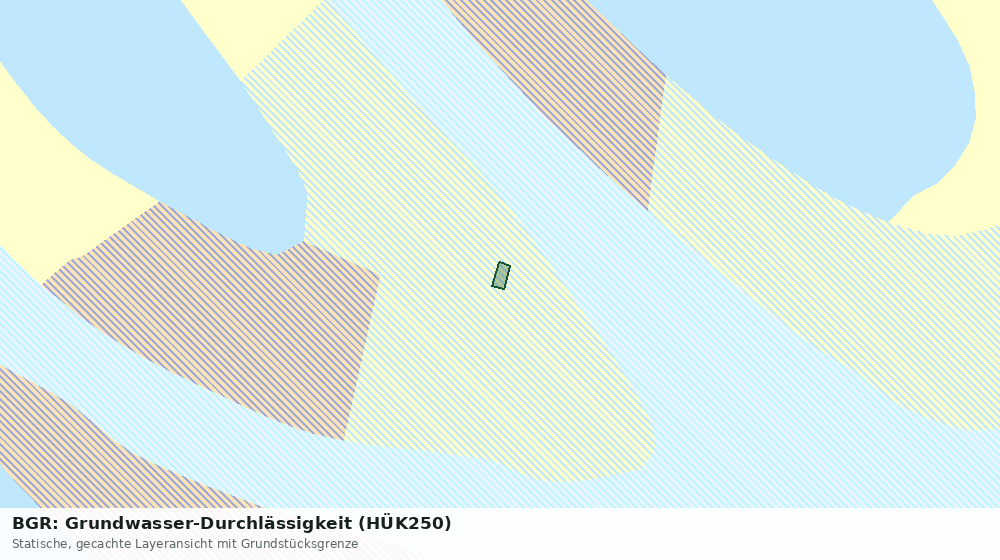 Statische Kartenansicht: BGR: Grundwasser-Durchlässigkeit (HÜK250)