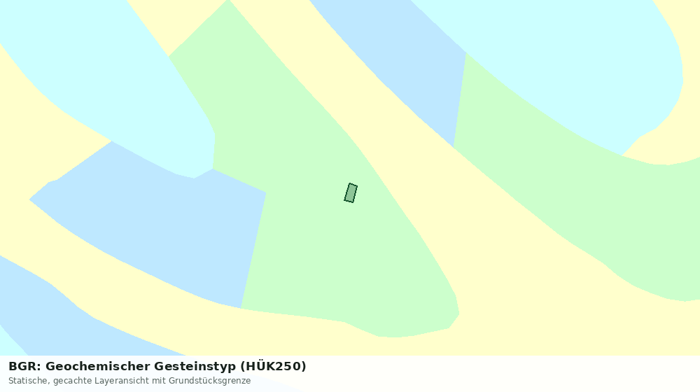 Statische Kartenansicht: BGR: Geochemischer Gesteinstyp (HÜK250)