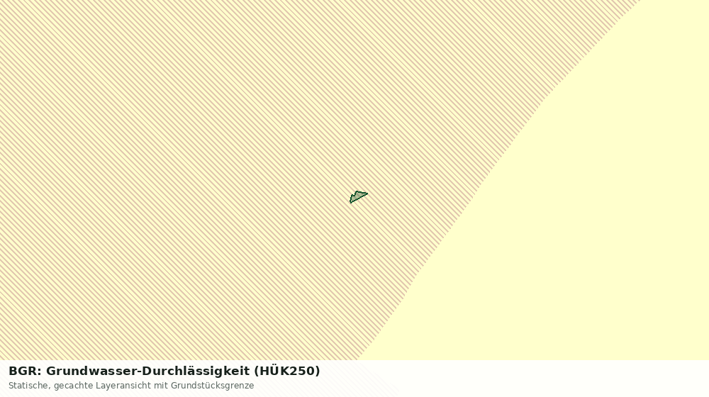 Statische Kartenansicht: BGR: Grundwasser-Durchlässigkeit (HÜK250)
