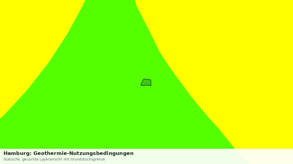 Statische Kartenansicht: Hamburg: Geothermie-Nutzungsbedingungen