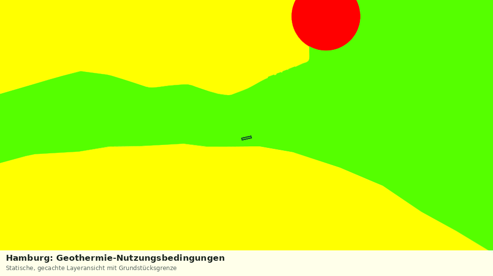 Statische Kartenansicht: Hamburg: Geothermie-Nutzungsbedingungen