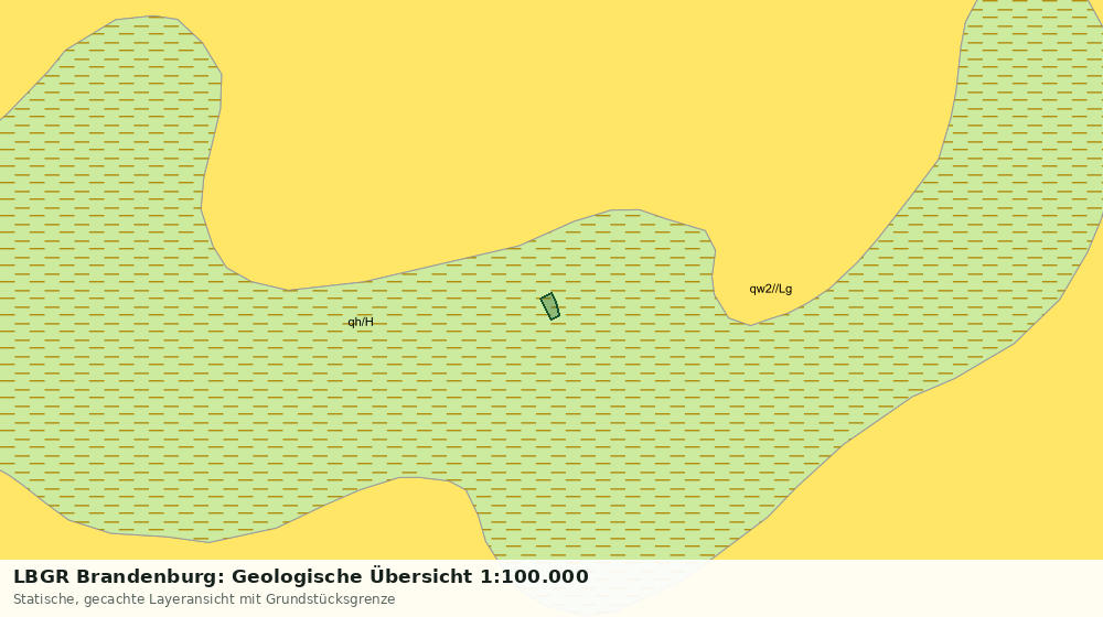 Statische Kartenansicht: LBGR Brandenburg: Geologische Übersicht 1:100.000
