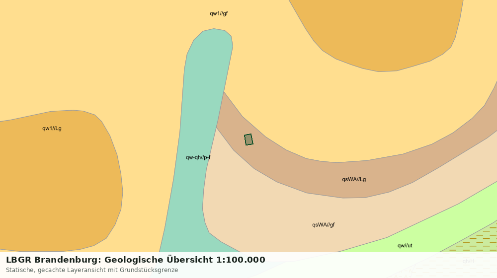 Statische Kartenansicht: LBGR Brandenburg: Geologische Übersicht 1:100.000