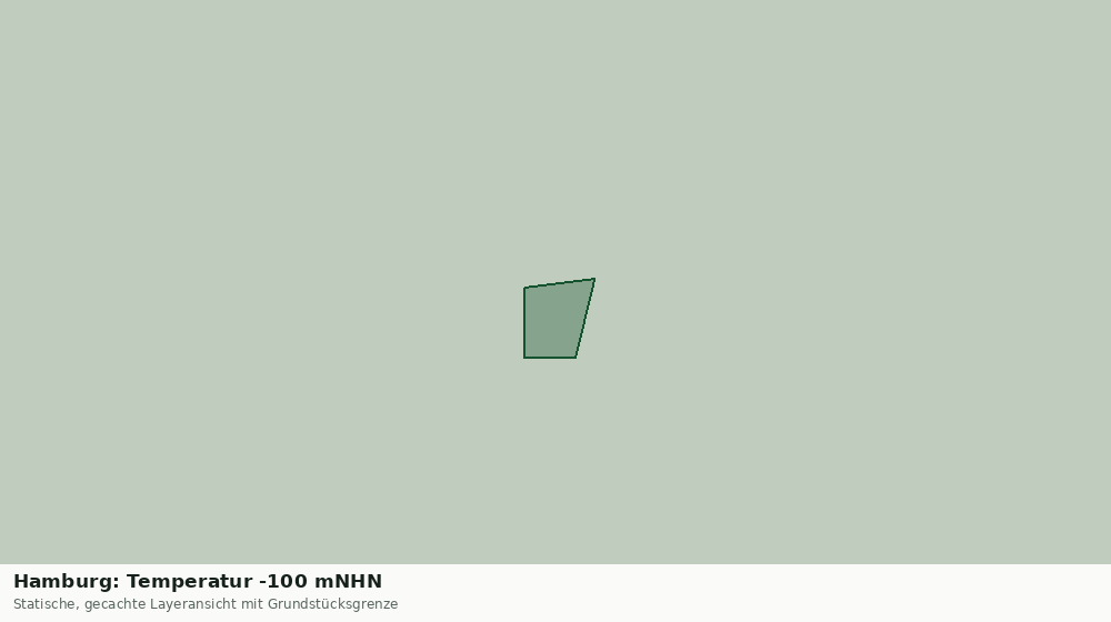 Statische Kartenansicht: Hamburg: Temperatur -100 mNHN