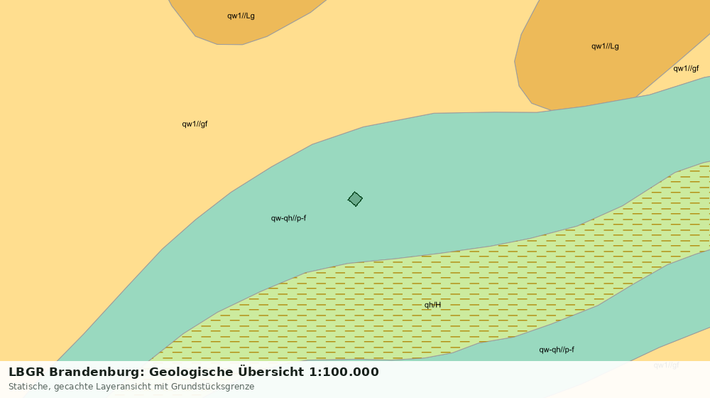 Statische Kartenansicht: LBGR Brandenburg: Geologische Übersicht 1:100.000
