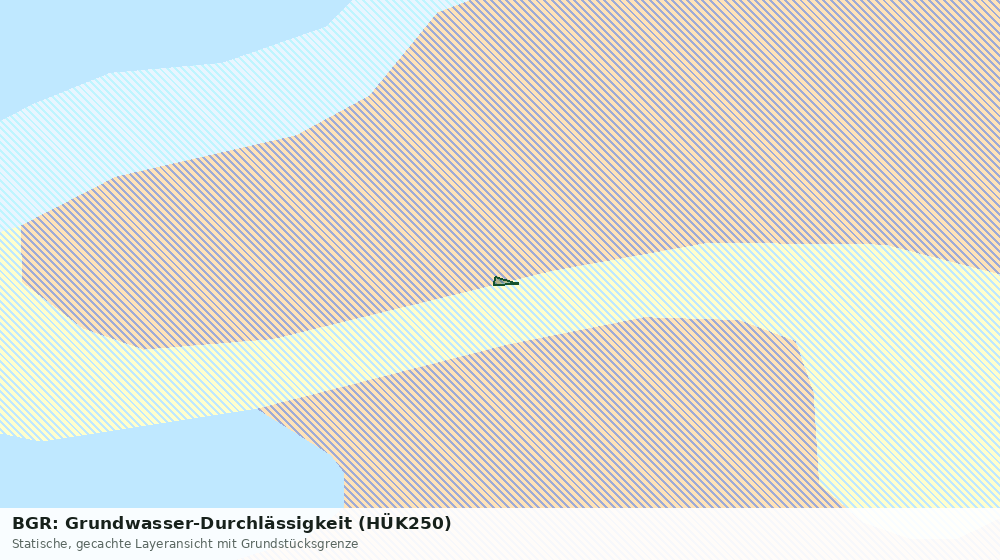Statische Kartenansicht: BGR: Grundwasser-Durchlässigkeit (HÜK250)