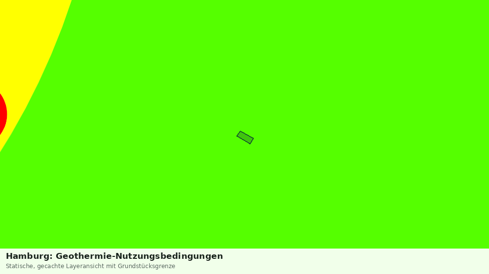 Statische Kartenansicht: Hamburg: Geothermie-Nutzungsbedingungen