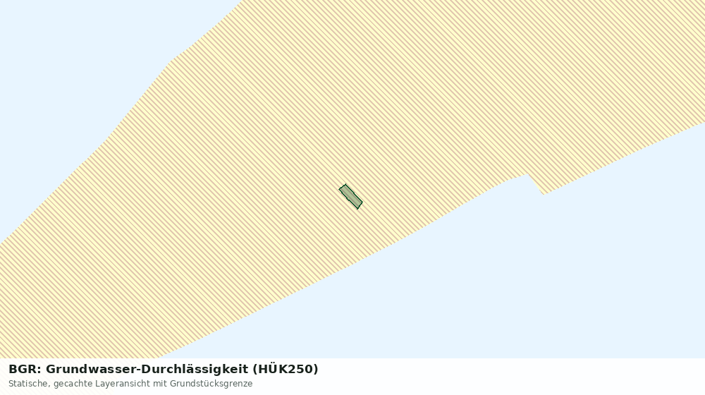 Statische Kartenansicht: BGR: Grundwasser-Durchlässigkeit (HÜK250)