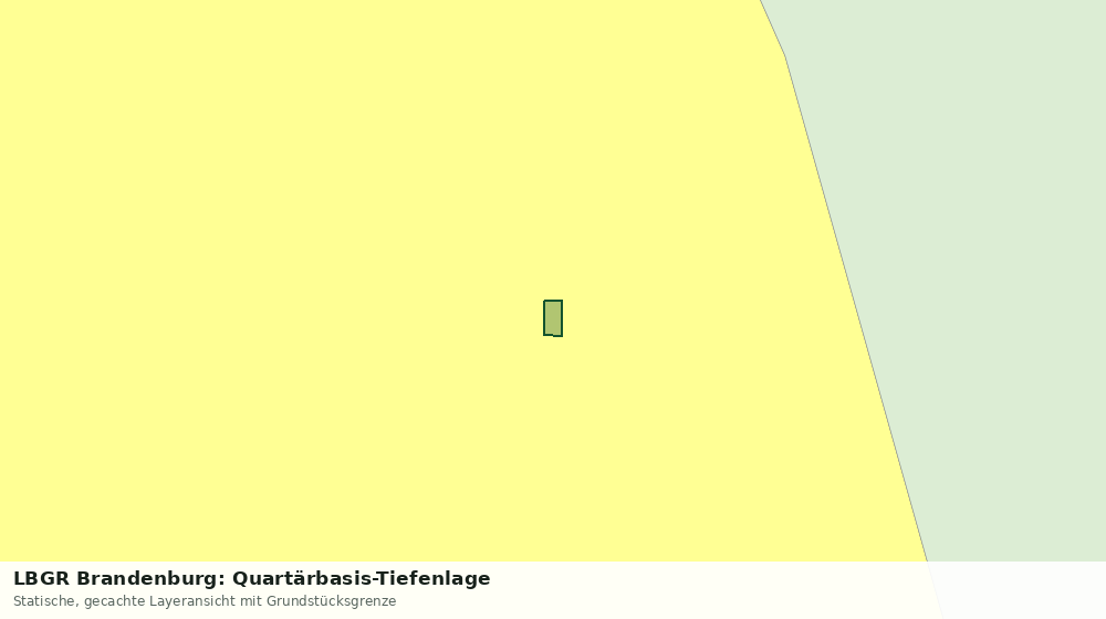 Statische Kartenansicht: LBGR Brandenburg: Quartärbasis-Tiefenlage