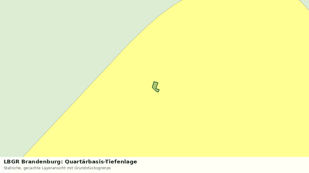 Statische Kartenansicht: LBGR Brandenburg: Quartärbasis-Tiefenlage